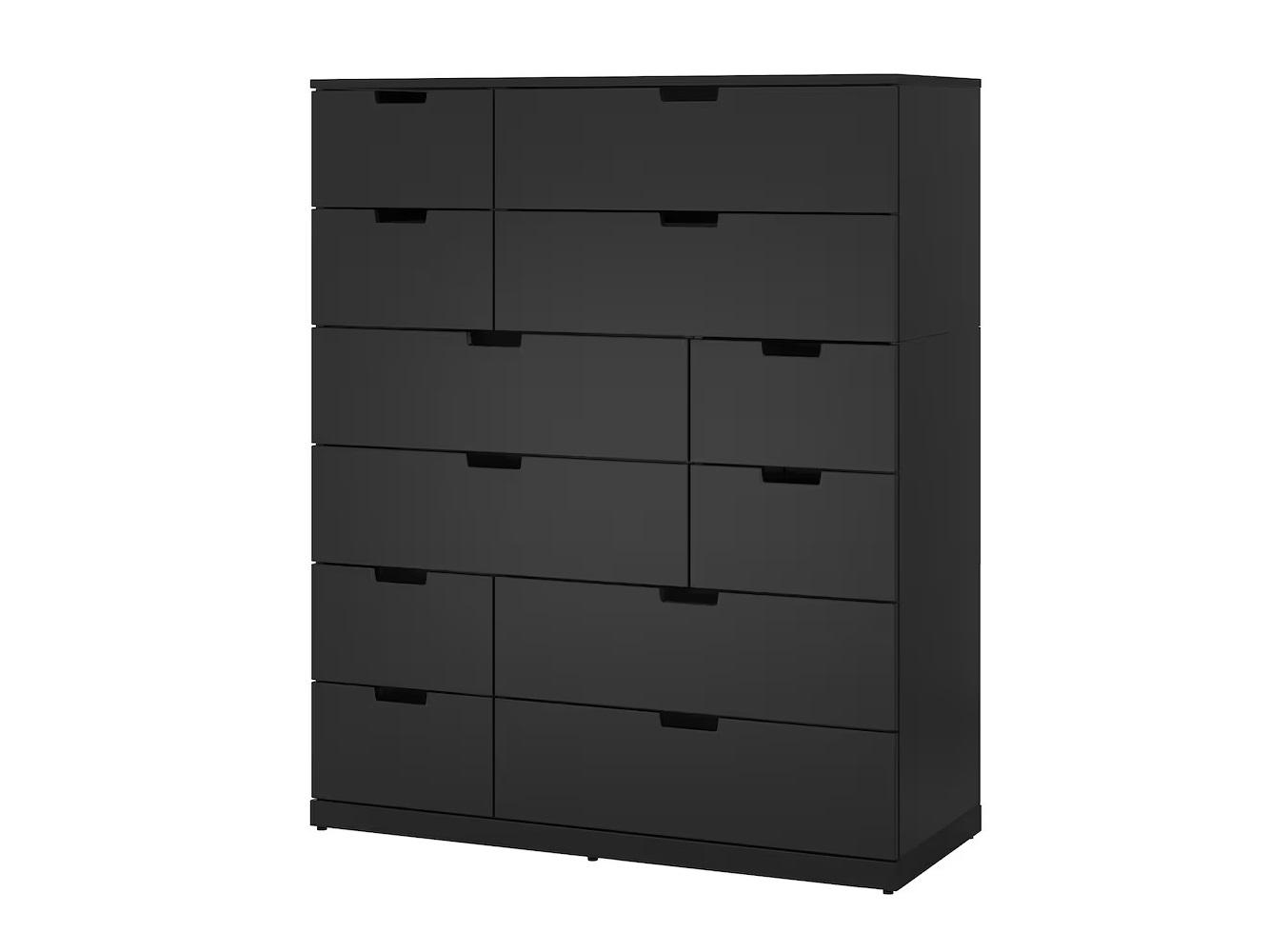 Комод Нордли 32 black ИКЕА (IKEA) изображение товара