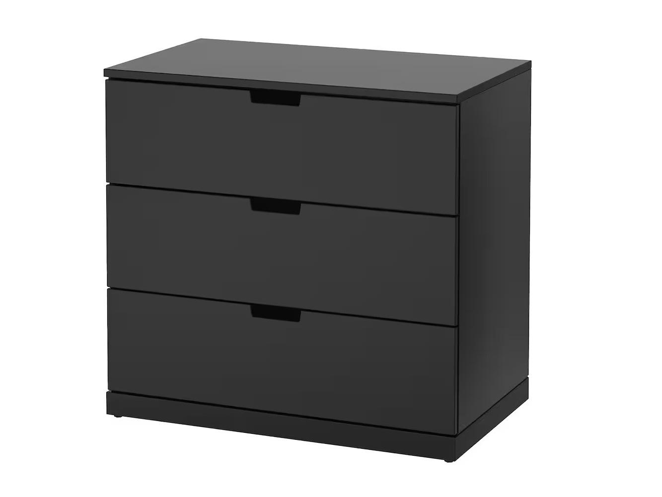 Комод Нордли 21 black ИКЕА (IKEA) изображение товара