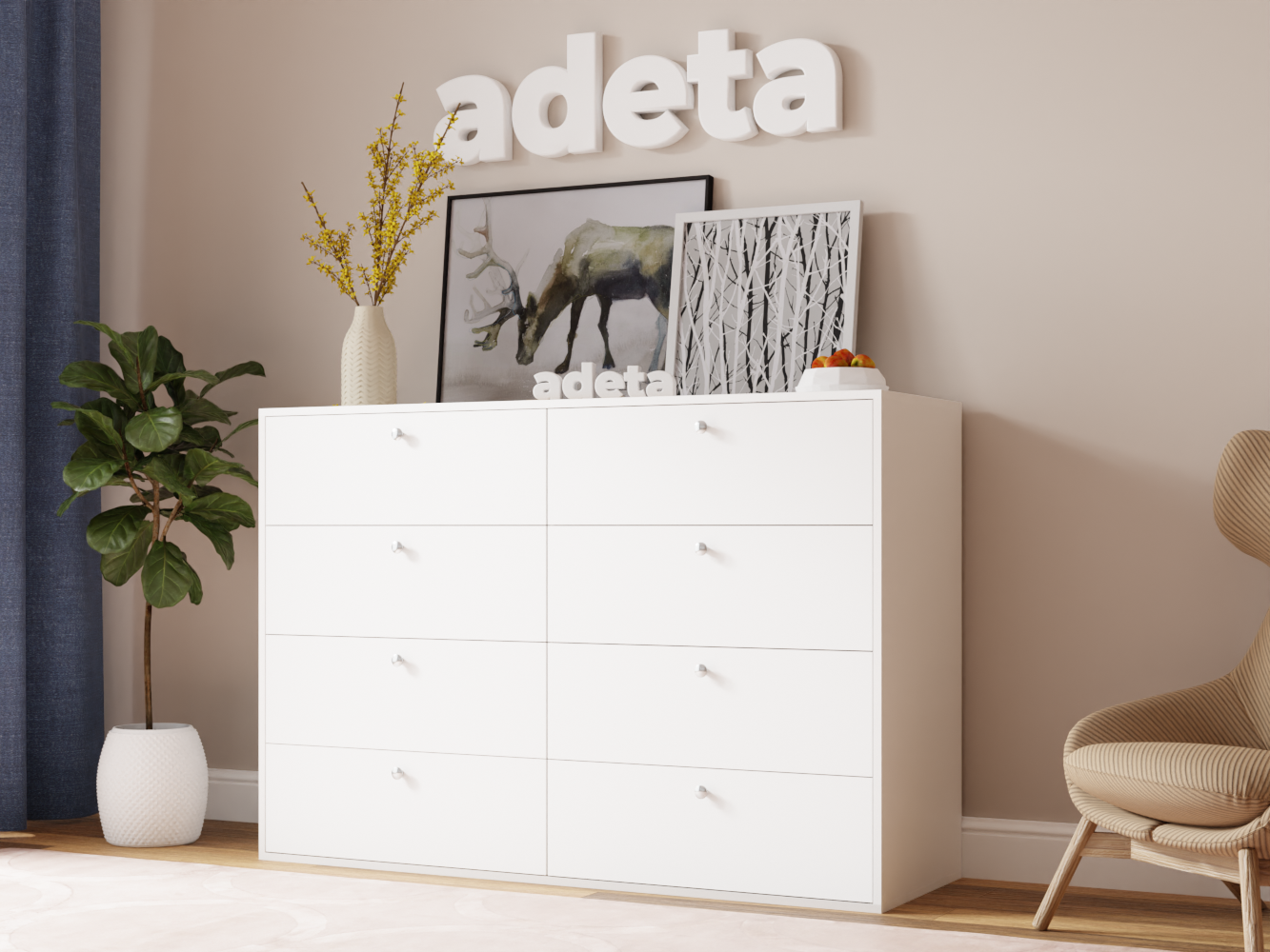 Комод Каллакс 17 white ИКЕА (IKEA) изображение товара