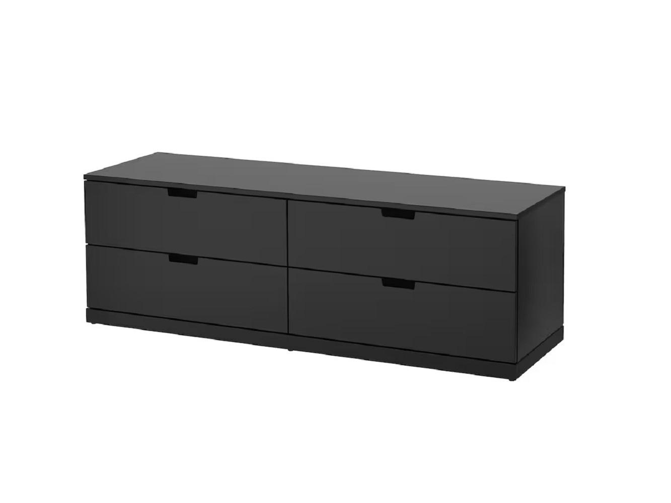 Комод Нордли 22 black ИКЕА (IKEA) изображение товара