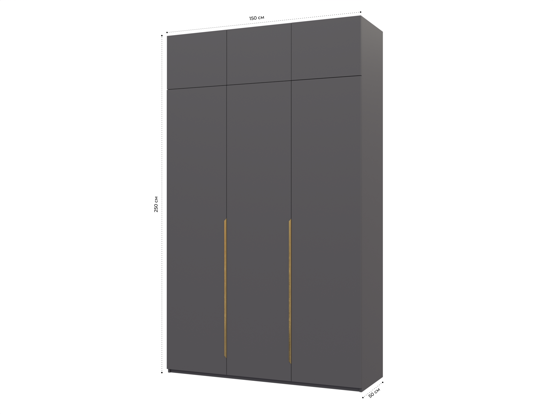 Распашной шкаф Пакс Альхейм 23 grey (gold) ИКЕА (IKEA) изображение товара