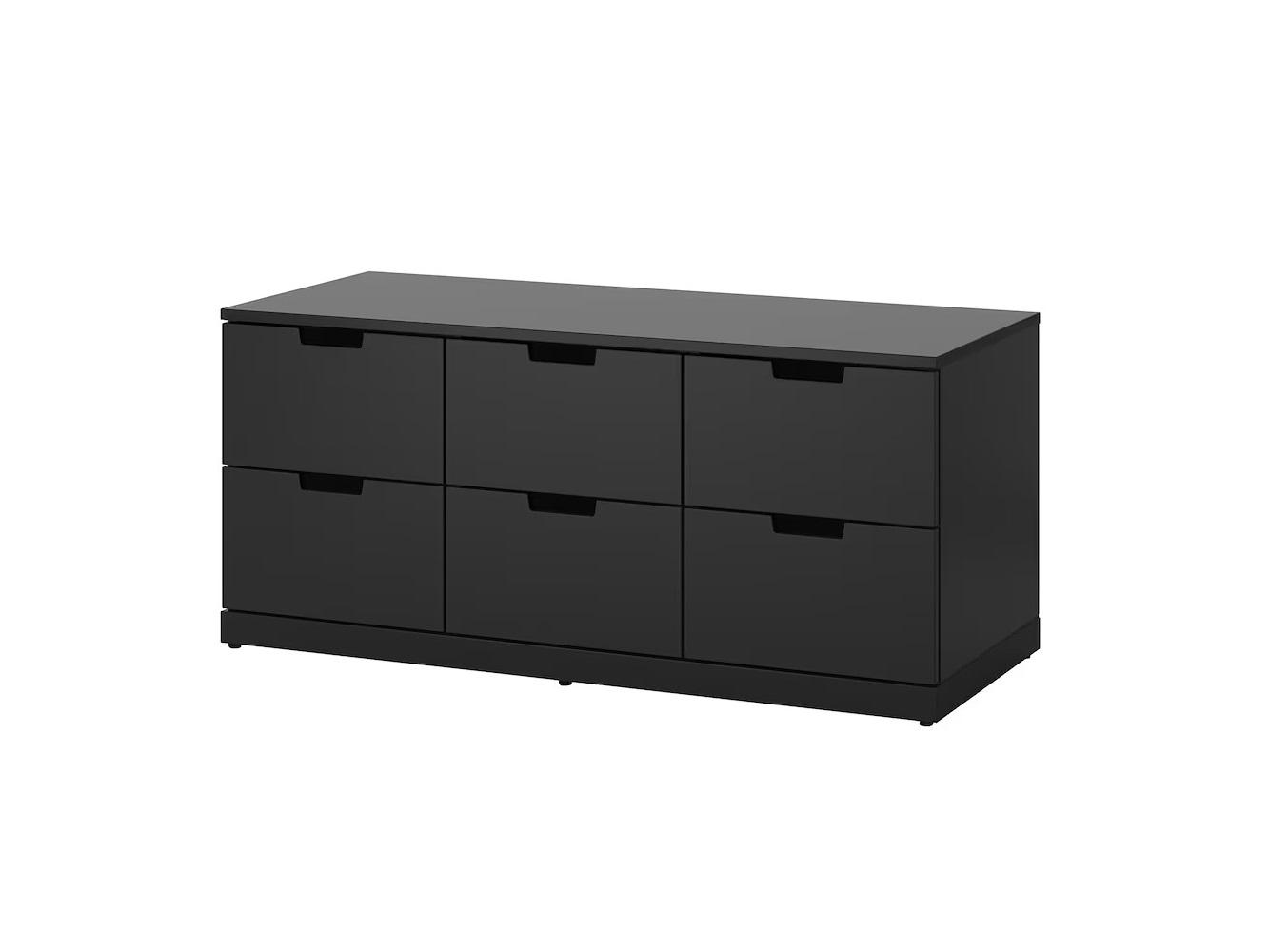 Комод Нордли 23 black ИКЕА (IKEA) изображение товара