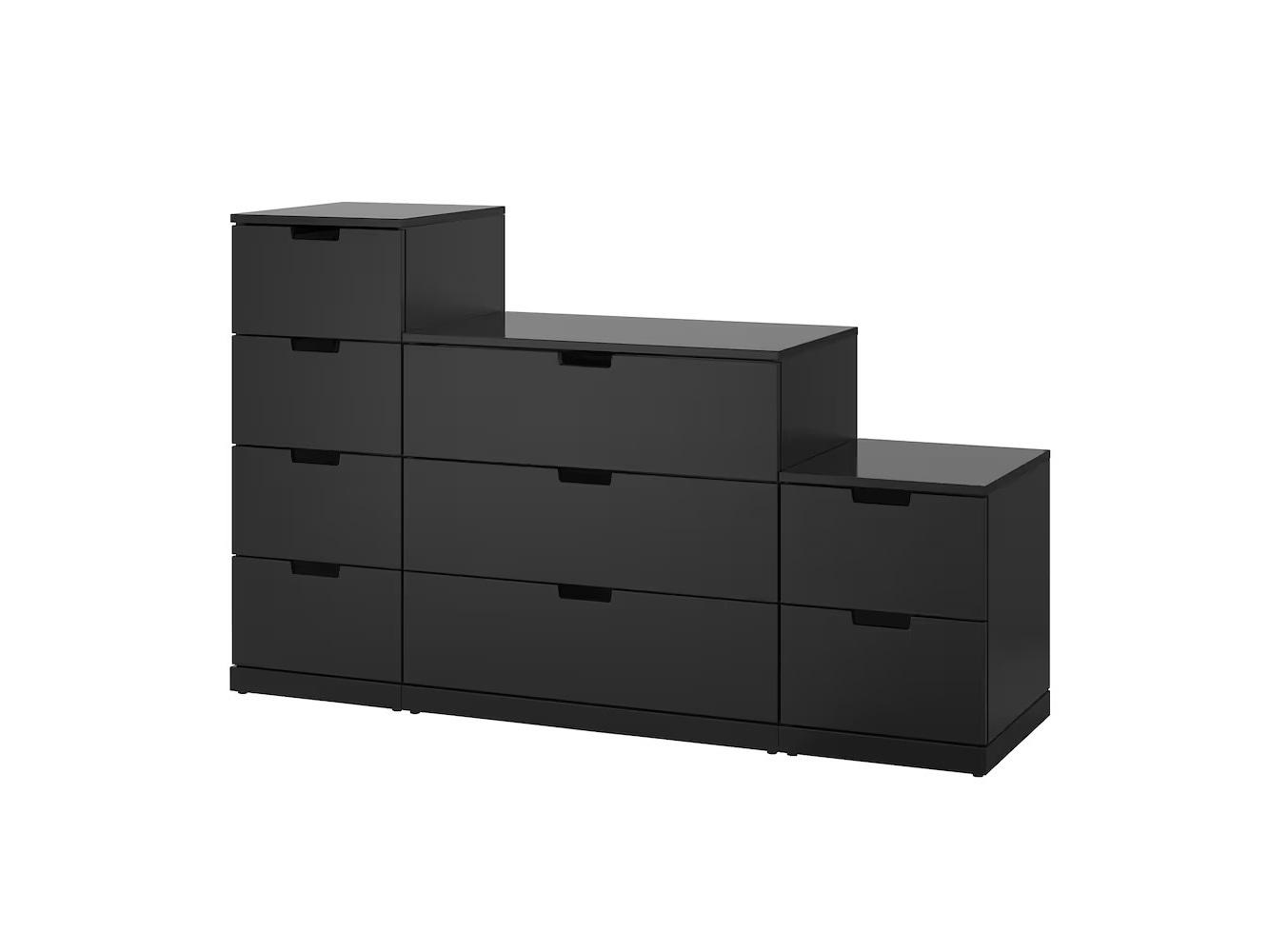 Комод Нордли 42 black ИКЕА (IKEA) изображение товара