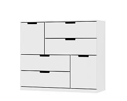 Изображение товара Комод Нордли 34 white ИКЕА (IKEA) на сайте adeta.ru