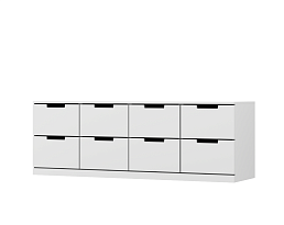 Изображение товара Комод Нордли 24 white ИКЕА (IKEA) на сайте adeta.ru
